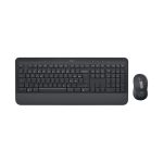 Teclado Logitech QWERTZ Bluetooth para oficina, incluye ratón, color grafito, SKU 920-011006