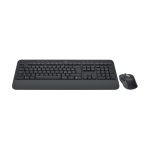 Teclado Logitech QWERTZ Bluetooth para oficina, incluye ratón, color grafito, SKU 920-011006