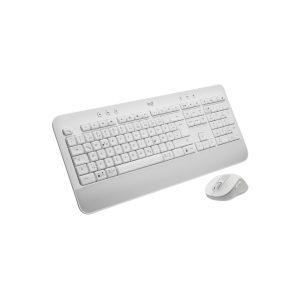 Logitech 920-011022 teclado y ratón para oficina, conexión Bluetooth, distribución QWERTZ alemán, color blanco