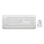 Imagen del Logitech Signature MK650, un teclado de oficina con ratón incluido, conexión Bluetooth, diseño QWERTY en italiano y color blanco, SKU 920-011024.