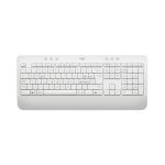 Imagen del Logitech Signature MK650, un teclado de oficina con ratón incluido, conexión Bluetooth, diseño QWERTY en italiano y color blanco, SKU 920-011024.
