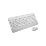 Teclado Logitech 920-011026 con ratón incluido, Bluetooth, QWERTY en Español, color blanco