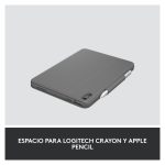 Funda Logitech Rugged Folio para iPad con protección resistente y teclado integrado, SKU 920-011203
