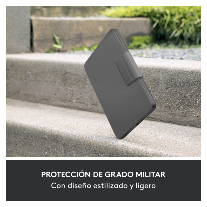 Logitech Rugged Folio 1 Logitech Rugged Folio en uso con iPad