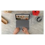 Teclado móvil Logitech QWERTY Internacional de EE.UU. con Smart Connector en color gris, SKU 920-011382