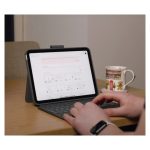 Teclado móvil Logitech QWERTY Internacional de EE.UU. con Smart Connector en color gris, SKU 920-011382