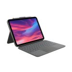 Teclado móvil Logitech QWERTY Nórdico con Smart Connector en color gris, SKU 920-011440