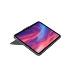 Teclado para móvil Logitech con distribución QWERTY en inglés del Reino Unido, Smart Connector en color gris, modelo 920-011441