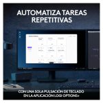 Imagen del teclado inalámbrico Logitech 920-011610 con ratón incluido, diseño QWERTY en español, ideal para oficina, con conexión Bluetooth y color grafito.