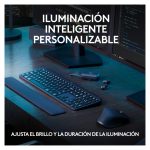 Imagen del teclado inalámbrico Logitech 920-011610 con ratón incluido, diseño QWERTY en español, ideal para oficina, con conexión Bluetooth y color grafito.
