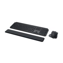 Imagen del teclado inalámbrico Logitech 920-011610 con ratón incluido, diseño QWERTY en español, ideal para oficina, con conexión Bluetooth y color grafito.
