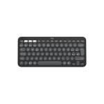 Teclado Logitech Pebble Keys 2 K380s en color gris claro, conexión Bluetooth, diseño compacto y teclas silenciosas. SKU: 920-011827