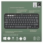 Teclado Logitech Pebble Keys 2 K380s en color gris claro, conexión Bluetooth, diseño compacto y teclas silenciosas. SKU: 920-011827