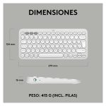 Teclado Logitech Pebble Keys 2 K380s con conectividad Bluetooth, compacto y portátil, SKU 920-011828
