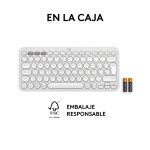 Teclado Logitech Pebble Keys 2 K380s con conectividad Bluetooth, compacto y portátil, SKU 920-011828