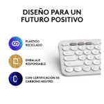 Teclado Logitech Pebble Keys 2 K380s con conectividad Bluetooth, compacto y portátil, SKU 920-011828