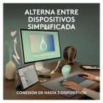 Vista del teclado Logitech Pebble Keys 2 K380s, compacto y portátil, SKU 920-011829