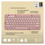 Vista del teclado Logitech Pebble Keys 2 K380s, compacto y portátil, SKU 920-011829