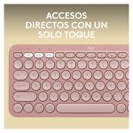 Vista del teclado Logitech Pebble Keys 2 K380s, compacto y portátil, SKU 920-011829