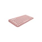 Vista del teclado Logitech Pebble Keys 2 K380s, compacto y portátil, SKU 920-011829