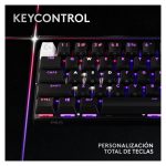Teclado mecánico Logitech G PRO X con interruptores personalizables, modelo 920-011911, ideal para gamers.