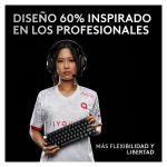 Teclado mecánico Logitech G PRO X con interruptores personalizables, modelo 920-011911, ideal para gamers.