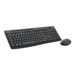 Teclado Logitech 920-012071 de oficina con ratón incluido, conexión Bluetooth y disposición QWERTY en español. Color grafito.