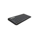 Teclado Logitech 920-012244 con ratón incluido, configuración QWERTY Internacional de EE.UU., conexión RF inalámbrica y Bluetooth, color grafito