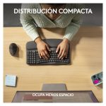 Logitech Wave Keys para negocios, teclado ergonómico inalámbrico con reposamanos acolchado, tecnología Logi Bolt y Bluetooth, compatible con Windows, Mac, Chrome y Linux. SKU: 920-012331