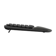 Logitech Wave Keys para negocios, teclado ergonómico inalámbrico con reposamanos acolchado, tecnología Logi Bolt y Bluetooth, compatible con Windows, Mac, Chrome y Linux. SKU: 920-012331