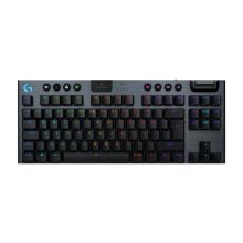 Teclado Logitech G915 Lightspeed para juegos, inalámbrico con USB y Bluetooth, diseño QWERTY internacional de EE.UU., color negro, SKU 920-012721