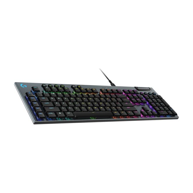 Logitech G G915 X teclado Juego USB QWERTY Internacional de EE.UU. Negro 3 Vista frontal del teclado Logitech G G915 X