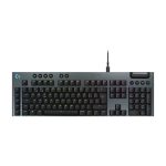Logitech G Teclado mecánico para gaming con cable de perfil bajo G915 X, teclas de PBT de doble moldeado, programación completa, iluminación RGB, acabado en aluminio, interruptores táctiles marrones GL, PC/Mac, Layout ES. SKU: 920-012943