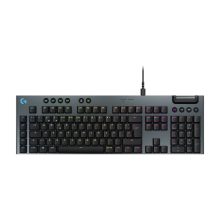 Logitech G Teclado mecánico para gaming con cable de perfil bajo G915 X, teclas de PBT de doble moldeado, programación completa, iluminación RGB, acabado en aluminio, interruptores táctiles marrones GL, PC/Mac, Layout ES. SKU: 920-012943