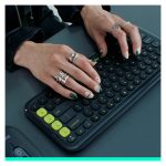 Teclado mecánico Logitech POP ICON KEYS con teclas personalizables, color y diseño únicos, SKU 920-013069.