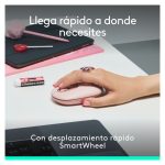Logitech POP ICON COMBO - Combinación de teclado y ratón Bluetooth rosado con teclas y botones programables, Easy-Switch hasta 3 dispositivos, SKU 920-013120