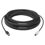 Imagen del Logitech cable PS/2 de 15 metros con conector 6 pines Mini-DIN en color negro, SKU 939-001490
