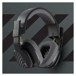 Auriculares ASTRO Gaming A10 Headset con micrófono de alta sensibilidad, color negro y verde, SKU 939-002047. Ideales para juegos.