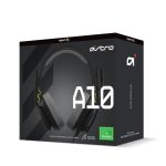 Auriculares ASTRO Gaming A10 Headset con micrófono de alta sensibilidad, color negro y verde, SKU 939-002047. Ideales para juegos.