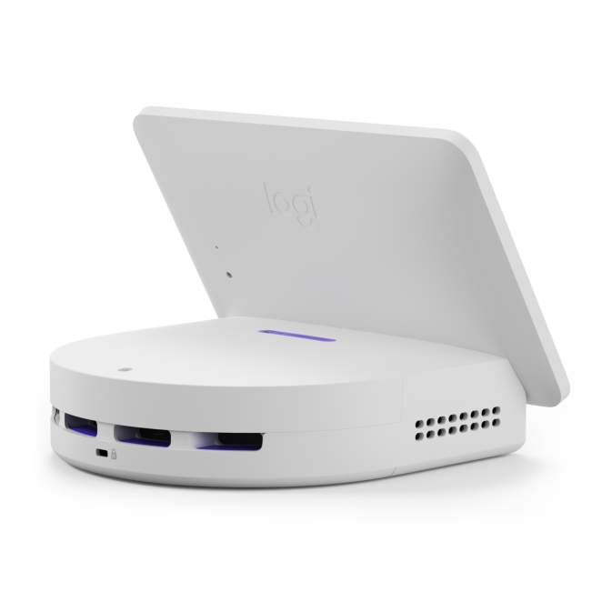 Logitech Logi Dock Flex estación de acoplamiento con múltiples puertos Imagen del Logitech Logi Dock Flex, estación de acoplamiento para videoconferencias con múltiples puertos, SKU 939-002180