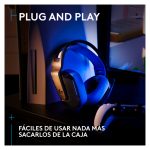 Auriculares inalámbricos Logitech G535 LIGHTSPEED con micrófono volteable, batería de 33 horas, compatibles con PS5, PS4 y PC. SKU: 939-002219.
