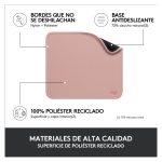 Imagen de la alfombrilla para ratón Logitech 956-000050 en color Rosa, diseño elegante y funcional.