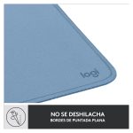 Imagen de la alfombrilla para ratón Logitech en colores azul y gris, diseño antideslizante, SKU 956-000051