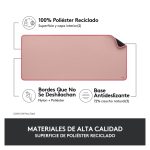 Logitech Desk Mat, tapete para escritorio con base antideslizante, color gris, SKU 956-000053