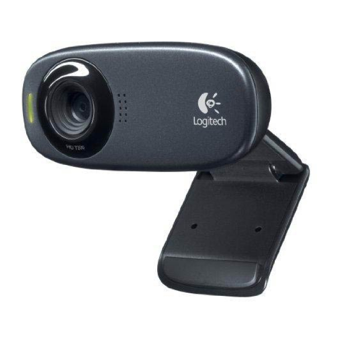 Logitech HD Webcam C310 con resolución 5 MP y video HD Logitech HD Webcam C310 con una resolución de 5 megapíxeles y capacidad de video HD 1280 x 720 Pixeles, modelo 960-000586, en color negro. Conexión USB.