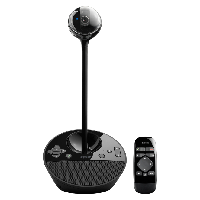 Logitech 960 001005 Cámara de videoconferencia Logitech BCC950 en color negro, resolución 1920 x 1080 píxeles a 30 pps, modelo 960-001005