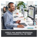 Logitech 960-001055 cámara web de 3 megapíxeles, resolución 1920 x 1080 píxeles, interfaz USB 2.0, color negro