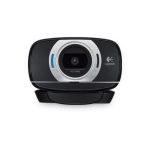 Logitech C615, cámara web HD portátil con resolución de 1920 x 1080 píxeles, 8 MP, USB 2.0, color negro. SKU: 960-001056