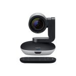 Cámara de videoconferencia Logitech 960-001186 con resolución Full HD 1080p a 30 pps, en colores negro y gris