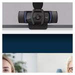 Logitech 960-001252 cámara web HD 1080p con resolución de 1920 x 1080 pixeles y conexión USB en color negro